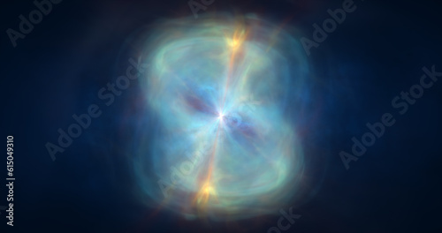 Wallpaper Mural Abstract cosmic multi-colored energy waves glowing background Torontodigital.ca