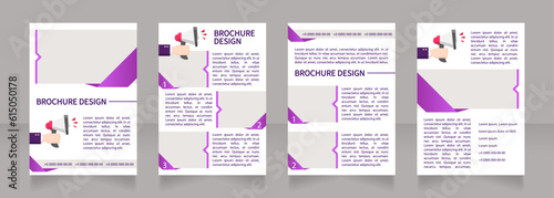 Personnel selection process blank brochure layout design. Vertical poster template set with empty copy space for text. Premade corporate reports collection. Editable flyer 4 paper pages