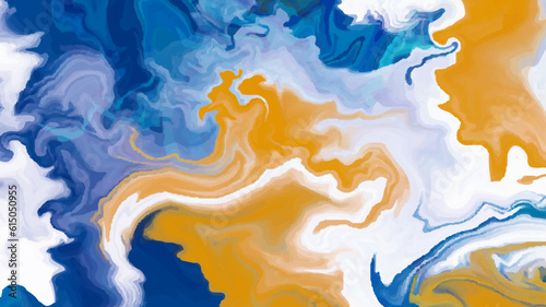 Luxurious colorful liquid marble surfaces design. Abstract color acrylic pours liquid marble surface design. Beautiful fluid abstract paint background. close-up fragment of acrylic painting on canvas.