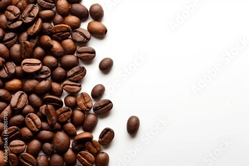 Isolated Coffee Beans in a Sack, Generative AI