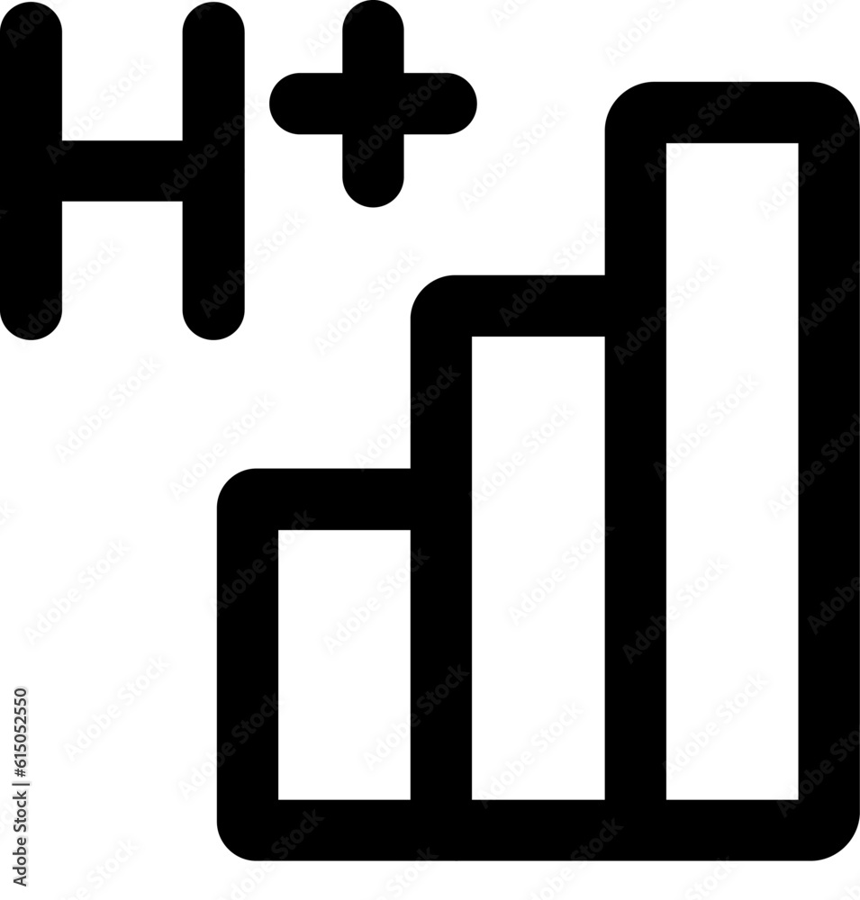 Signal H+ Related Vector Line Icon Simple. Editable stroke. 32 pixel Signal H+ Related Vector Line Icon Simple. Editable stroke. 32 pixel