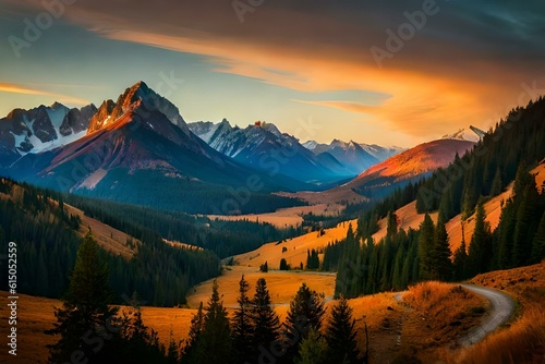 sunrise over the mountains © Ahtesham