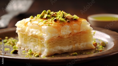 Knafeh: Sweet and Cheesy Pastry Delight