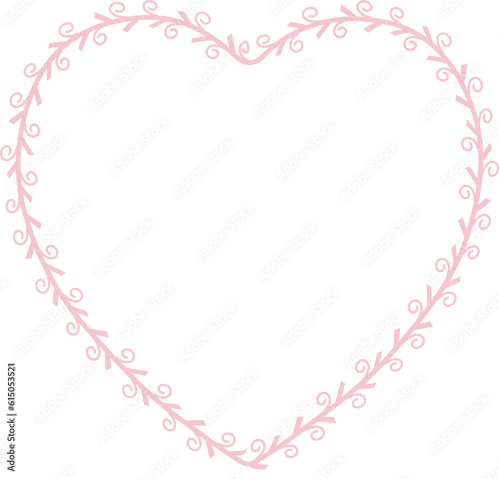 Heart Shape Spiral Frame Leaf Flower frame laurel wreath floral vector pink pastel decoration leaves botanical borders border framing pressed flowers background wedding valentine anniversary congrat Heart Shape Spiral Frame Leaf Flower frame laurel wreath floral vector pink pastel decoration leaves botanical borders border framing pressed flowers background wedding valentine anniversary congrat