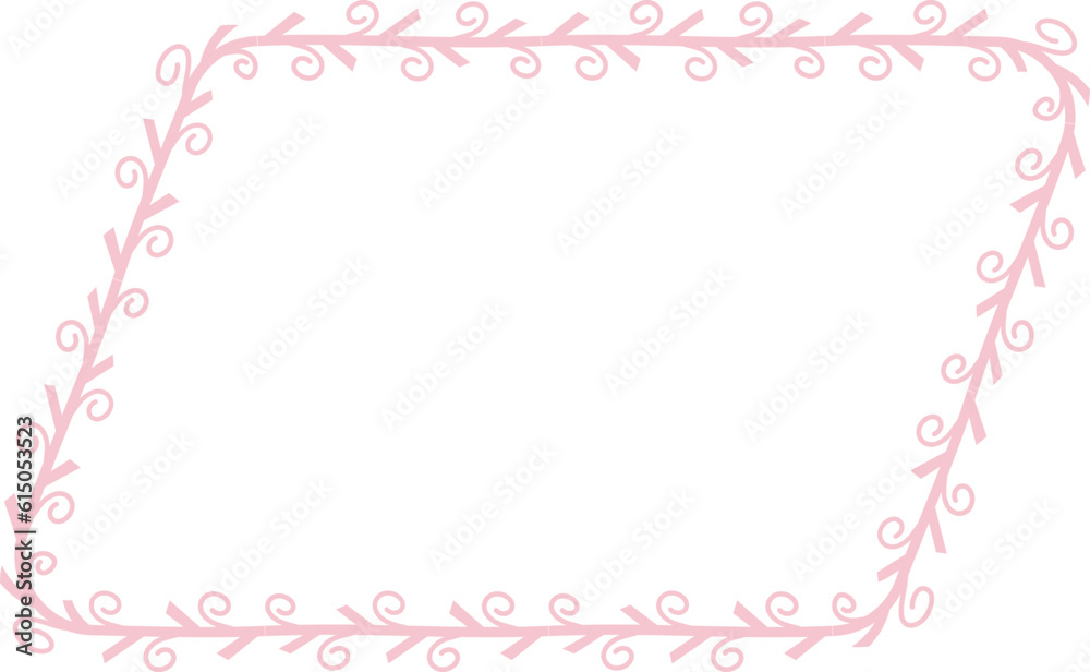 Parallelogram Shape Spiral Frame Leaf Flower frame laurel wreath floral vector pink pastel decoration leaves botanical borders border framing pressed flowers background wedding valentine anniversary Parallelogram Shape Spiral Frame Leaf Flower frame laurel wreath floral vector pink pastel decoration leaves botanical borders border framing pressed flowers background wedding valentine anniversary