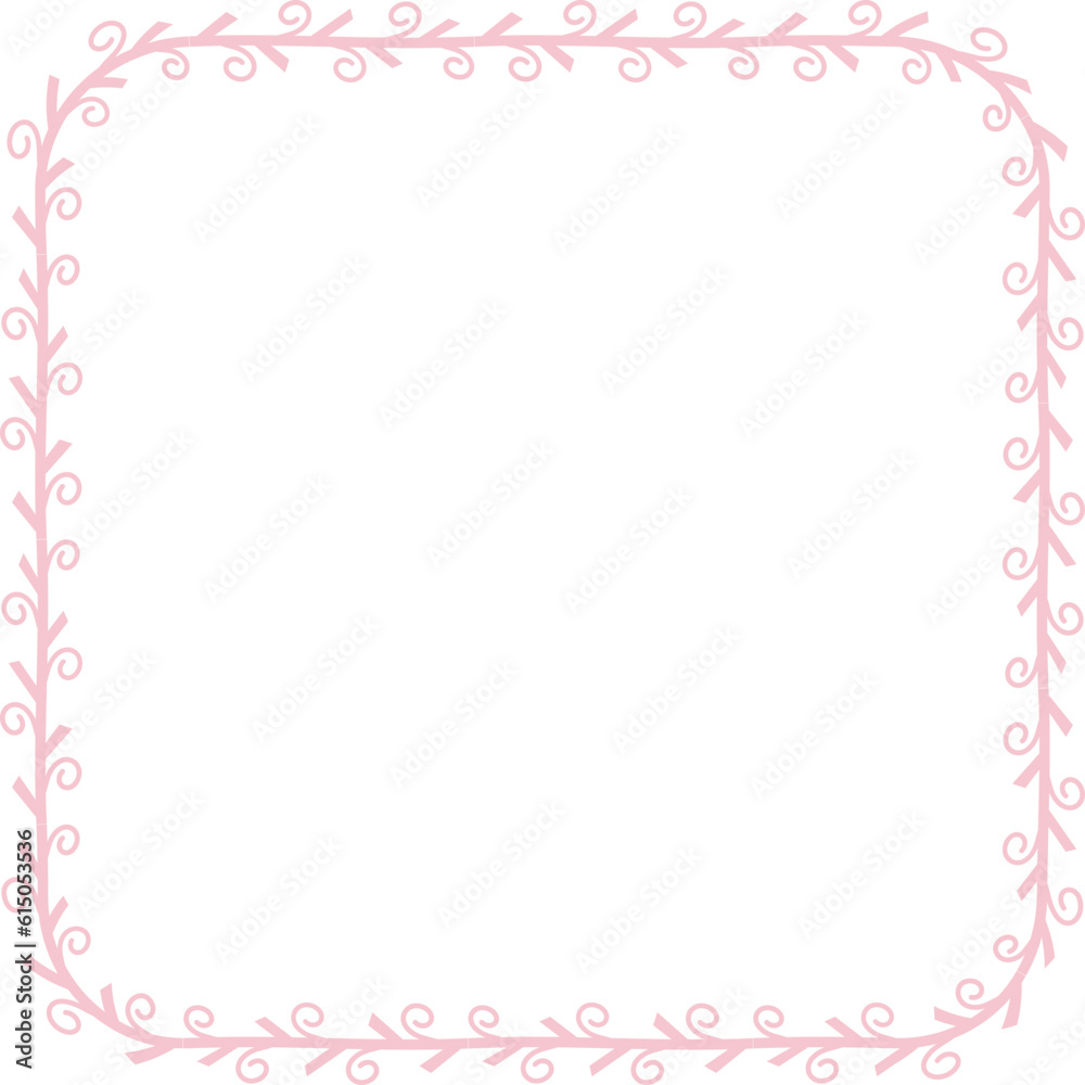 Square Shape Spiral Frame Leaf Flower frame laurel wreath floral vector pink pastel decoration leaves botanical borders border framing pressed flowers background wedding valentine anniversary congrat Square Shape Spiral Frame Leaf Flower frame laurel wreath floral vector pink pastel decoration leaves botanical borders border framing pressed flowers background wedding valentine anniversary congrat