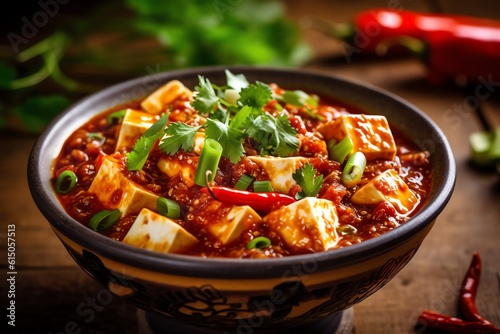 A fragrant dish of spicy Sichuan mapo tofu