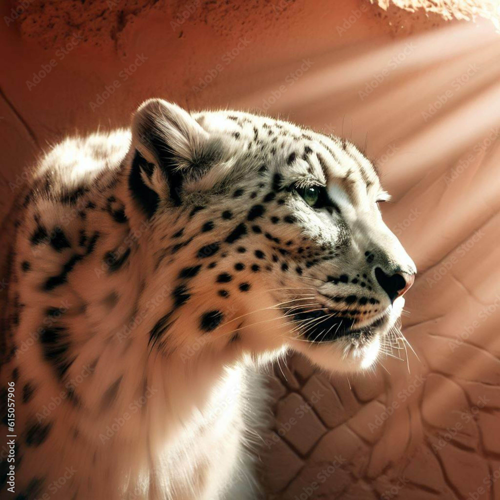 Obraz premium Terracota snow Leopard