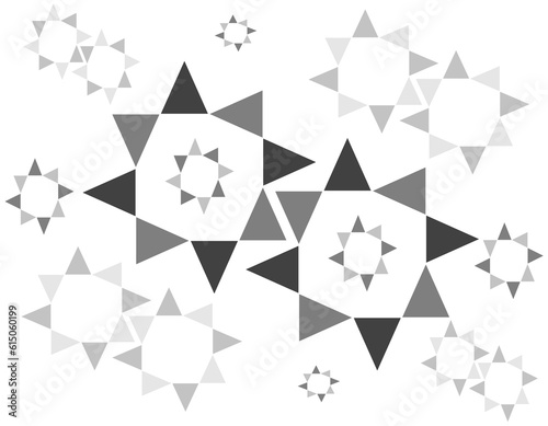 geometric shapes or black and white triangle patterns