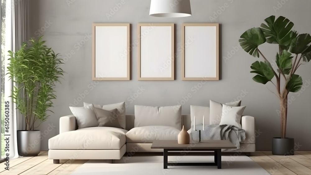 Comprehensive 3D Rendered Frame Mockup Set: Featuring Various Room Styles including Farmhouse, Art Studio, Children's, Minimalist, Military, Coastal, Dining, and Scandinavian Interiors - ai generated