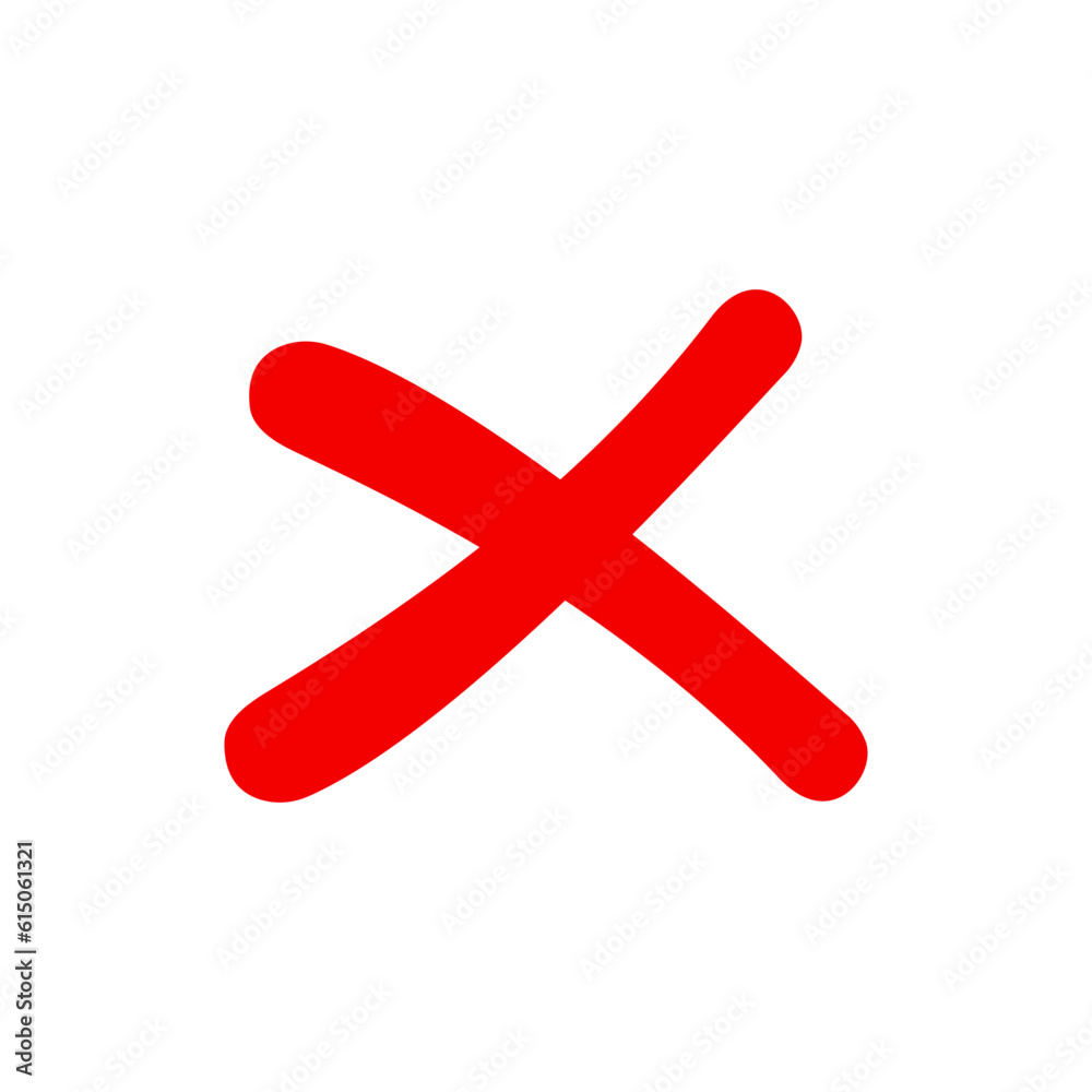 Cross icon flat vector design, cancel symbol. Cross icon flat vector design, cancel symbol.