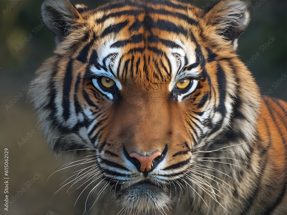 portrait of a bengal tiger portrait of a bengal tiger