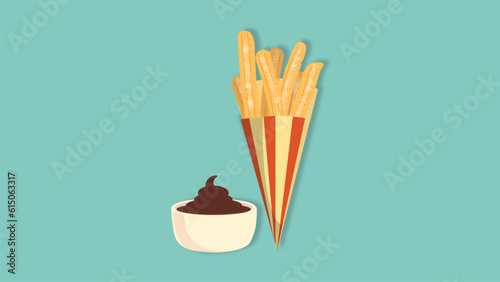Churros with Choco Sauce