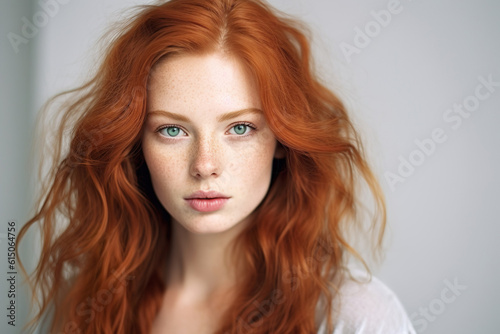 Image of nice teenager girl with redhead