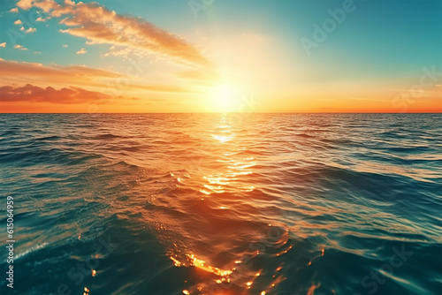 sunset view on the sea