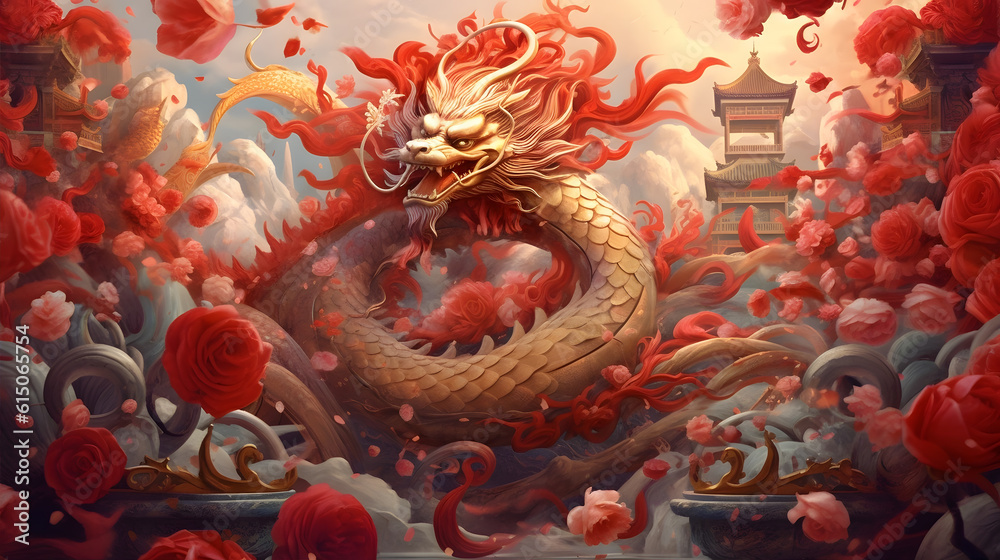 Lunar new year, Chinese New Year 2024 , Year of the Dragon , zodiac