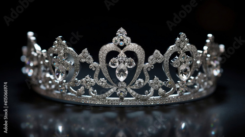 Diamond tiara close-up