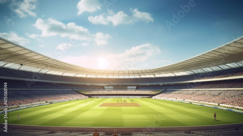 Sports stadium background template - ai generative