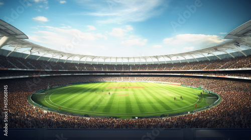 Sports stadium background template - ai generative © DesiArt