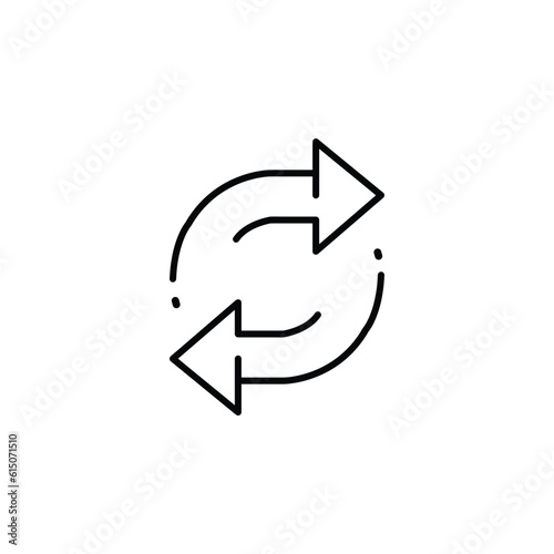 two arrow spin icon
