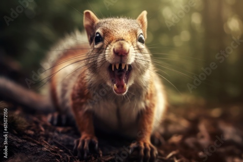 Scary squirrels with gritted teeth. The dangers of rabies and bites from wild animals