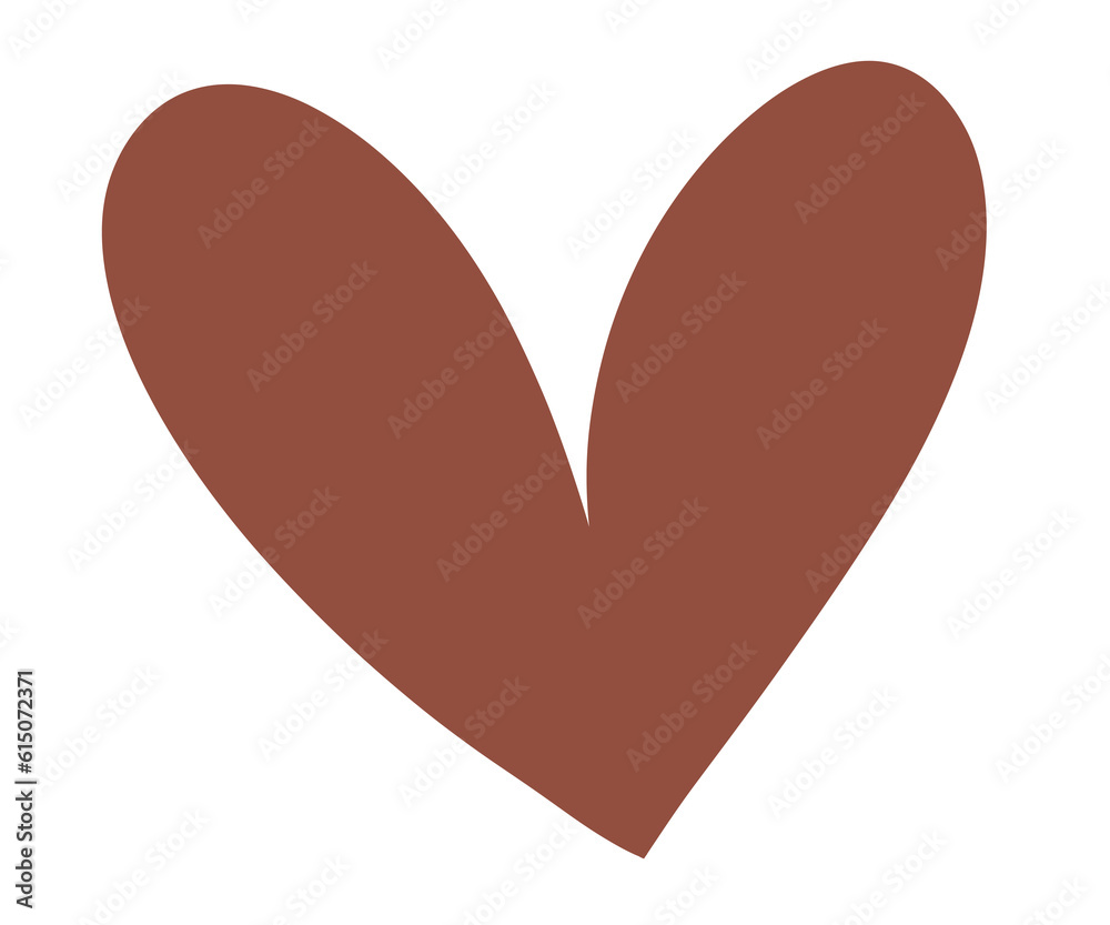 Brown heart sign isolated on transparent background. Valentines day icon. Hand drawn heart shape. World heart day concept. Love icon. PNG illustration Brown heart sign isolated on transparent background. Valentines day icon. Hand drawn heart shape. World heart day concept. Love icon. PNG illustration