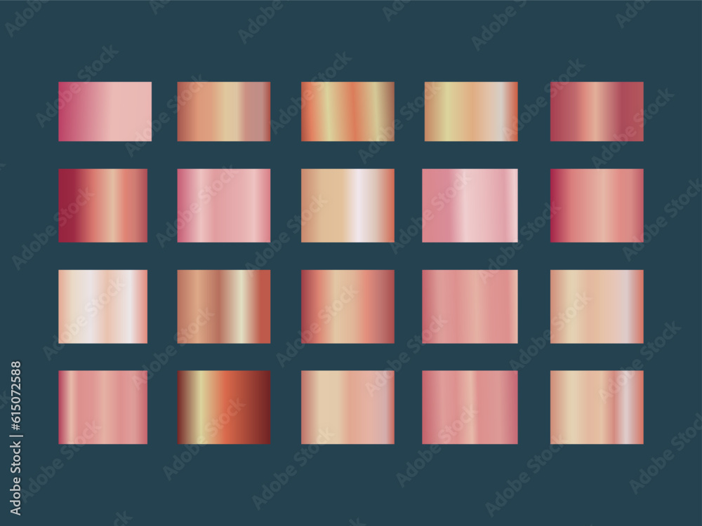 Vetor de Pink Gradient palette swatches palette set design do Stock ...