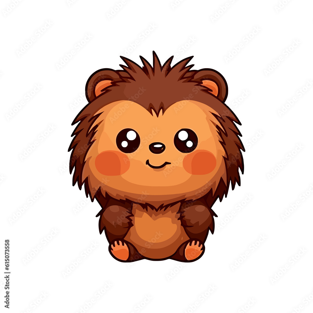 Porcupine Pals: 2D Illustration Featuring a Sweet and Cute Porcupine Porcupine Pals: 2D Illustration Featuring a Sweet and Cute Porcupine