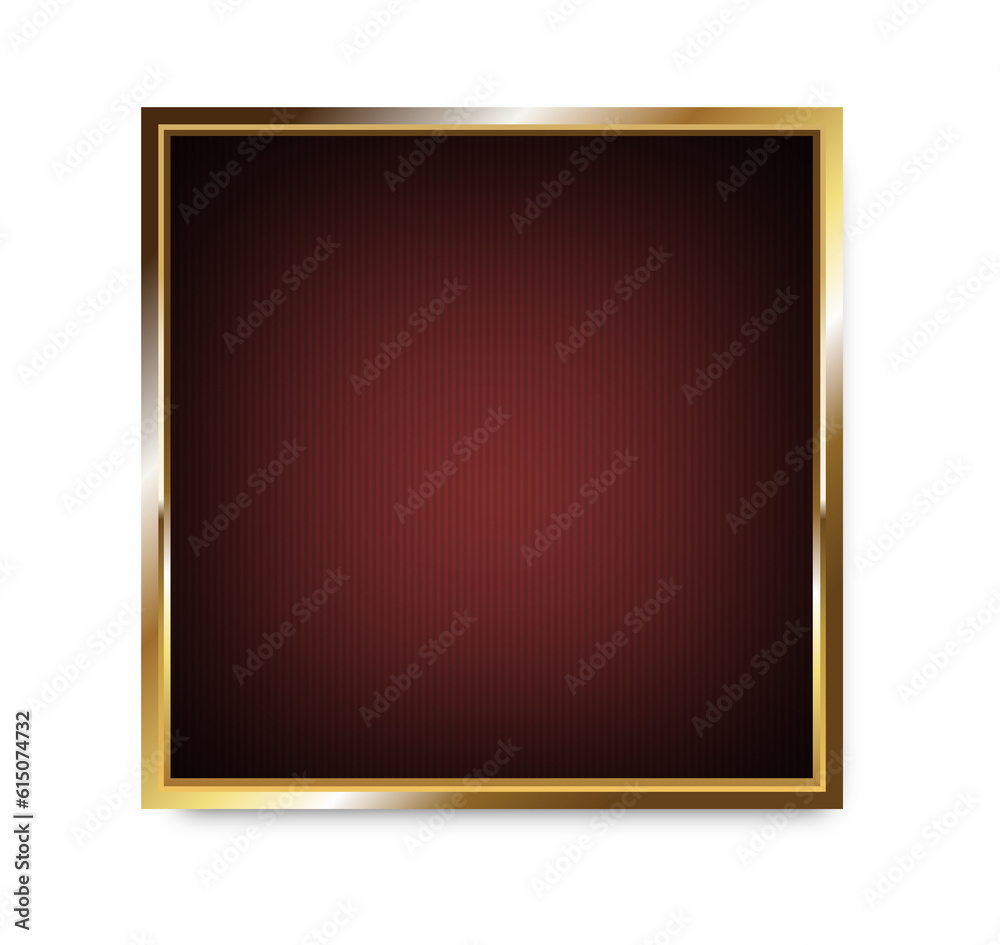 Metal Banner Gold Frame Square Metal Banner Gold Frame Square