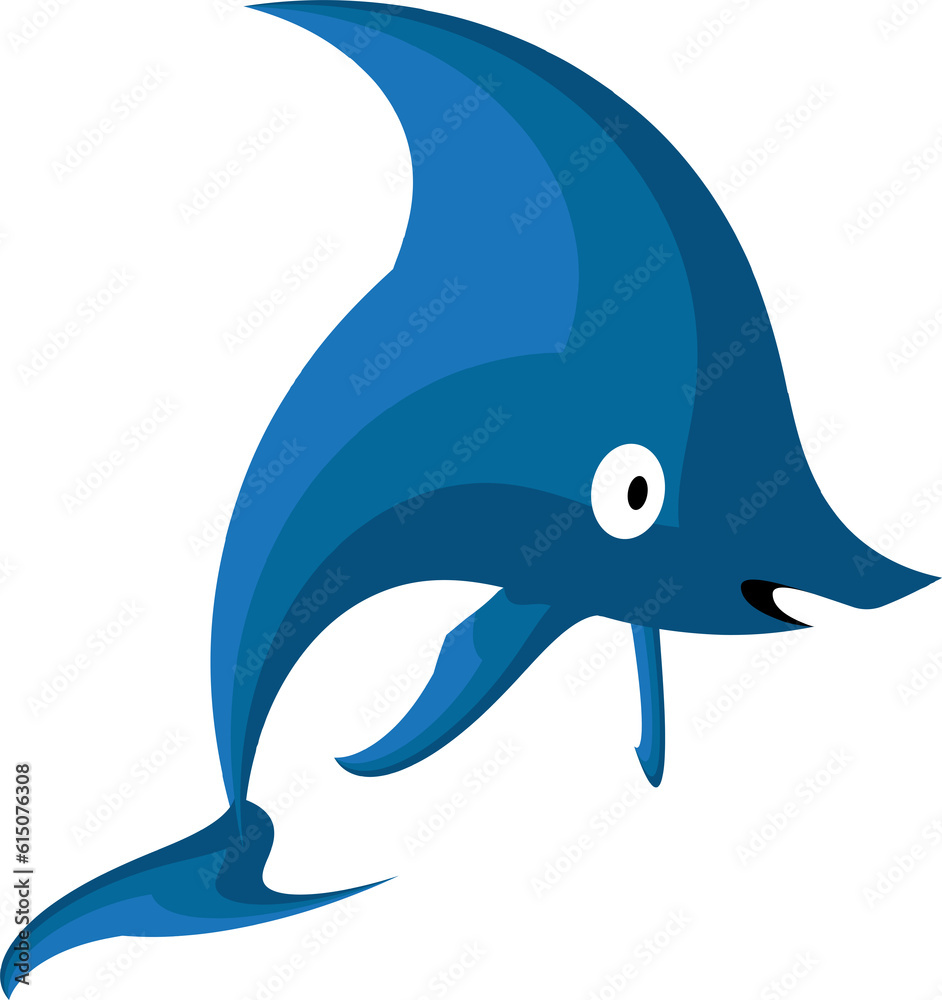 Obraz premium tri-blue fish