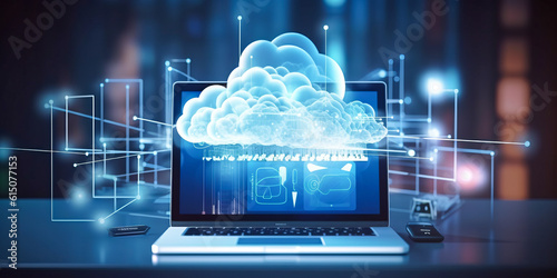 Cloud computing (AI generated)