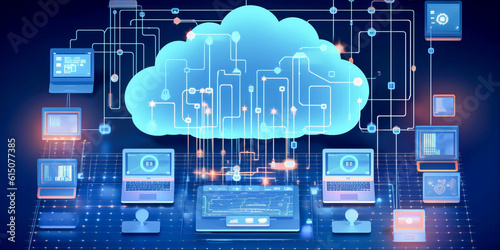 Cloud computing (AI generated)