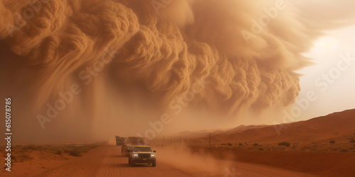 Jeeps in the sandstorm