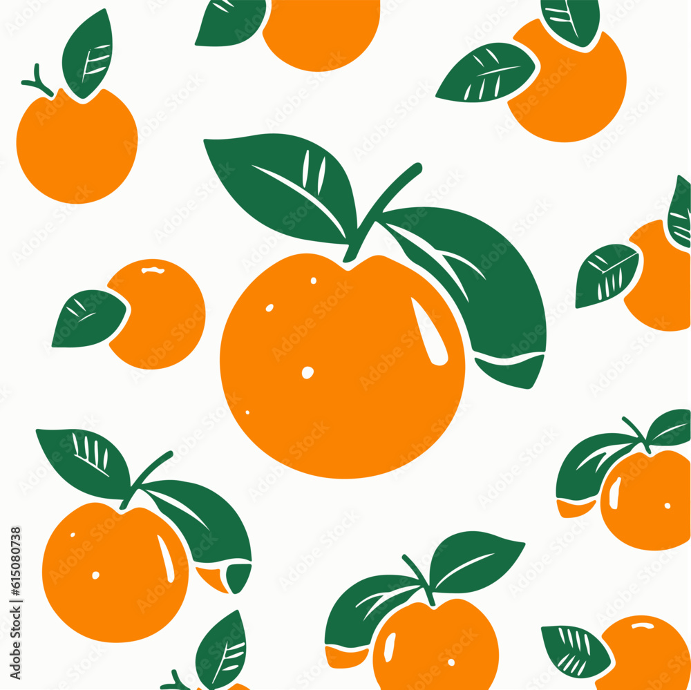 Background with oranges, vector illustration. Background with oranges, vector illustration.