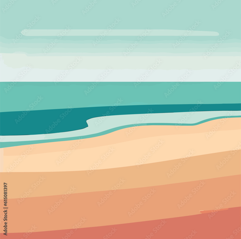 Obraz premium A nice simple vector illustration of a beach