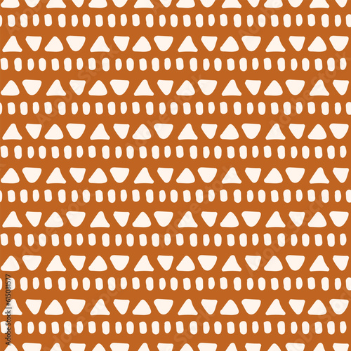 Geometric seamless pattern with ethnic ornament, ethno aztec abstract background.