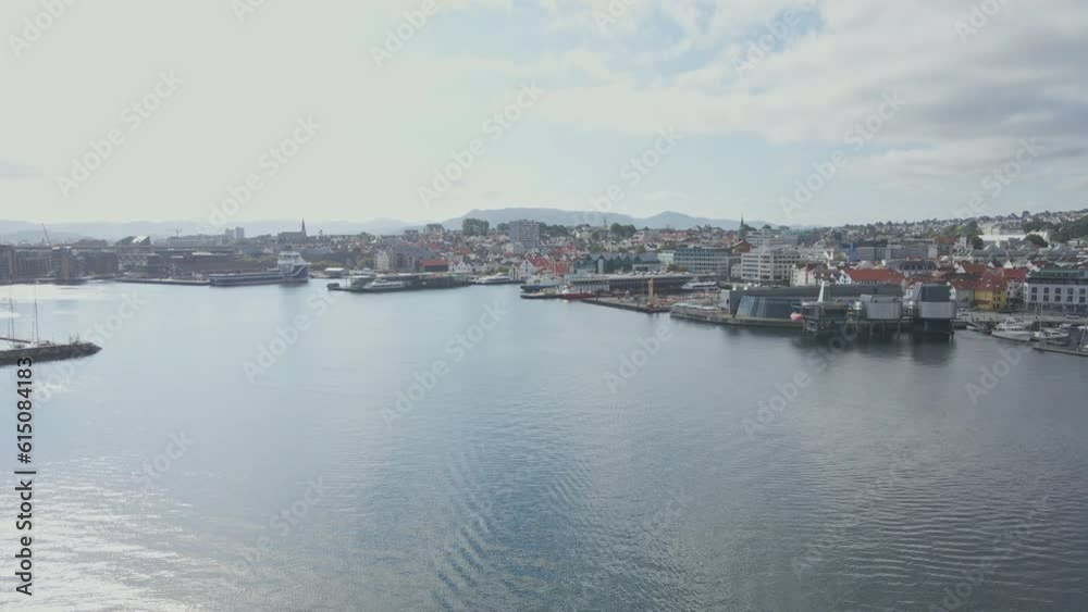 The harbour in Stavanger Norway is a hub of activity The harbour in Stavanger Norway is a hub of activity