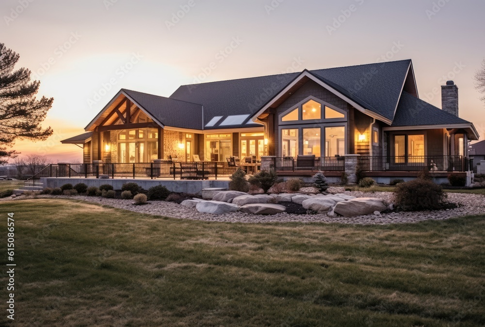 Sunset Haven - A Rustic Americana Home with Elaborate Detail
