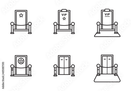 vip room icon vector private for app web logo banner poster icon - Vector