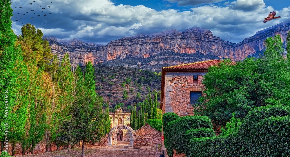 Fototapeta premium Serra de Montsant - Scala Dei (cartoixa) - Priorat