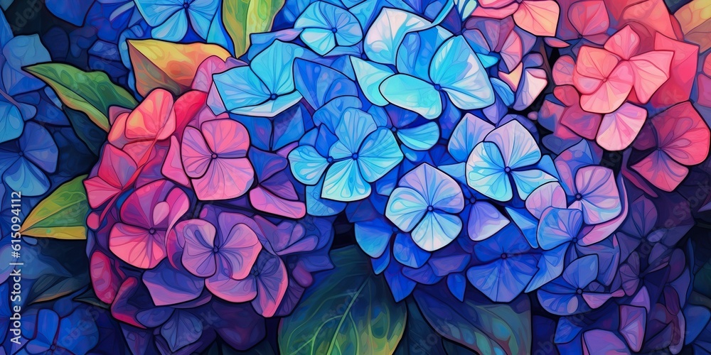AI Generated. AI Generative. Color vibrant plant flowet blossom blooming abstraact geometric shape. Decoration pattern love romantic nature. Graphic Art AI Generated. AI Generative. Color vibrant plant flowet blossom blooming abstraact geometric shape. Decoration pattern love romantic nature. Graphic Art