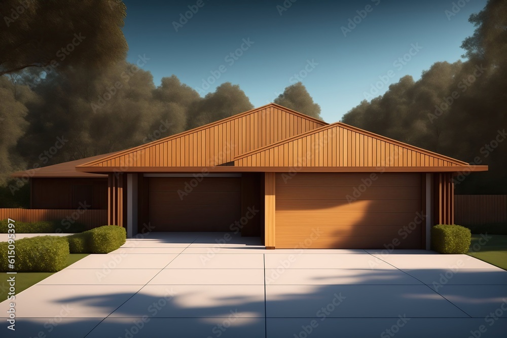 House with Garage Exterior Design
