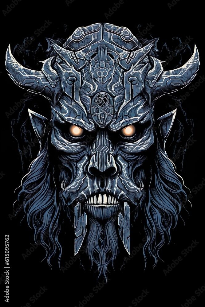 Naklejka premium Illustration Draugr
