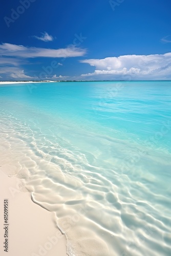 white sandy shore on a tropical island © KidsStation