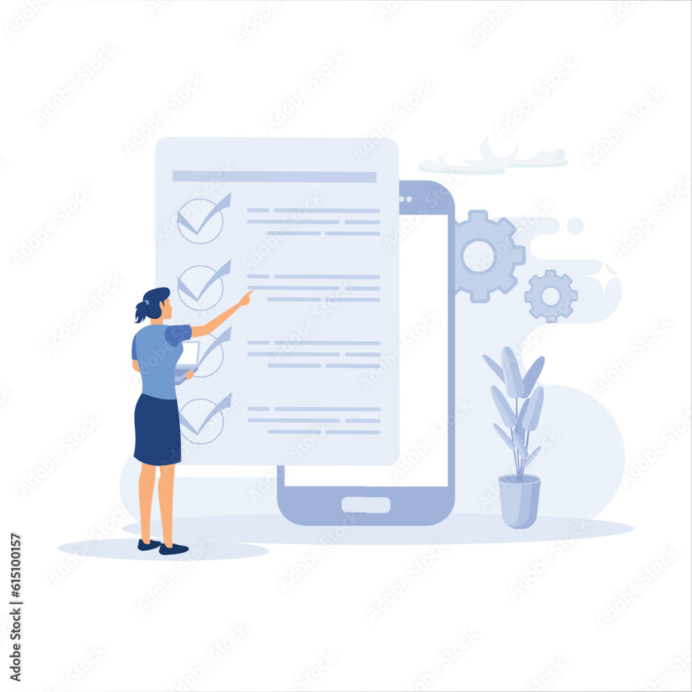 Schedule planning illustration. Business management and organization concept. flat vector modern illustration Schedule planning illustration. Business management and organization concept. flat vector modern illustration