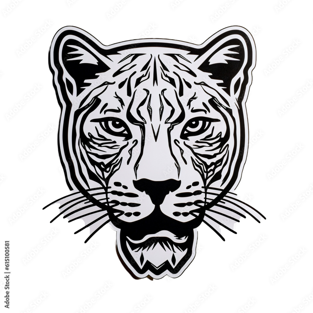 Puma Character Sticker, Generative AI