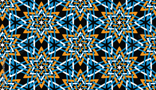 Geometric ethnic pattern seamless flower color. seamless pattern. Design for fabric,curtain,background,carpet,wallpaper,clothing,wrapping,Batik,mandalas,fabric,Vector illustration. pattern style.