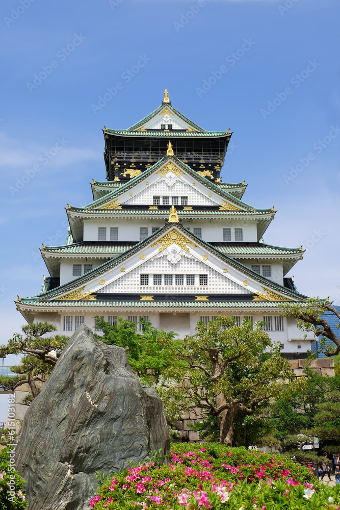 historical Osaka Castle in Osaka, Japan. historical Osaka Castle in Osaka, Japan.