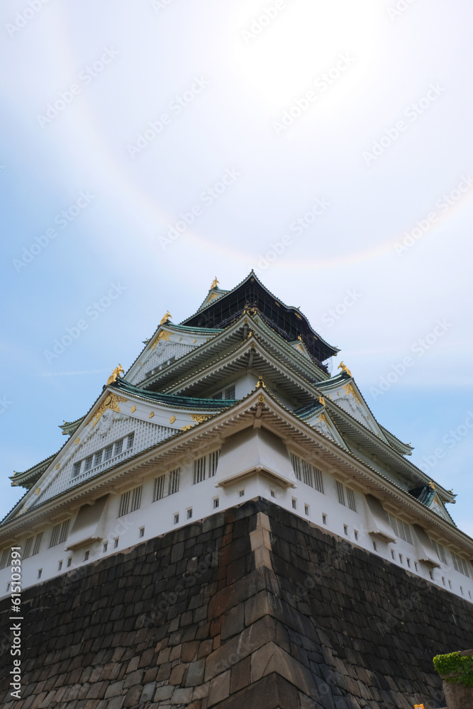 historical Osaka Castle in Osaka, Japan. historical Osaka Castle in Osaka, Japan.