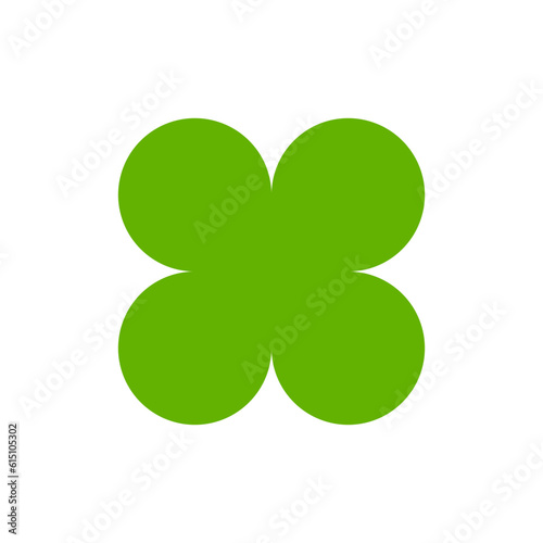 Vector clover icon. Clover sign, symbol. Four leaf clover icon. Grass illustration.